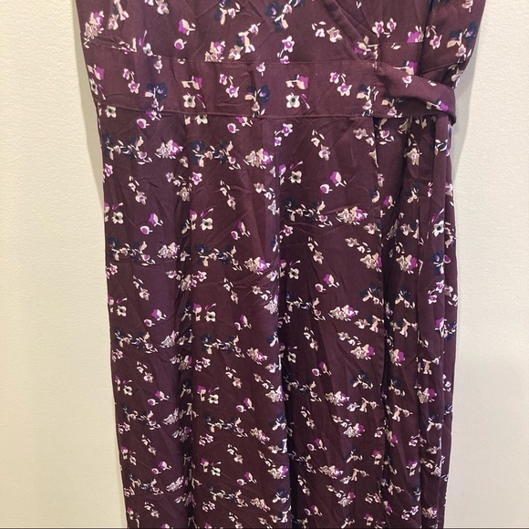 CHAI Sz M Victoria Maxi Dress Purple Passion True Wrap A Line Dress NWT - Picture 4 of 15